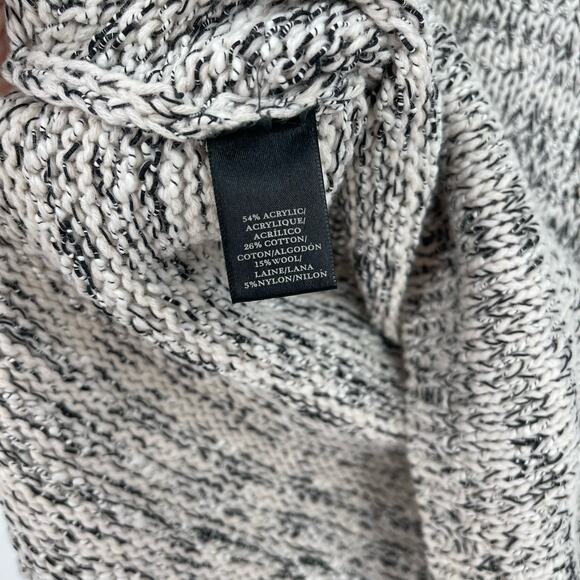 Ann Taylor Wool Blend Black and White Knit Sweater Size XXSP - Picture 4 of 5